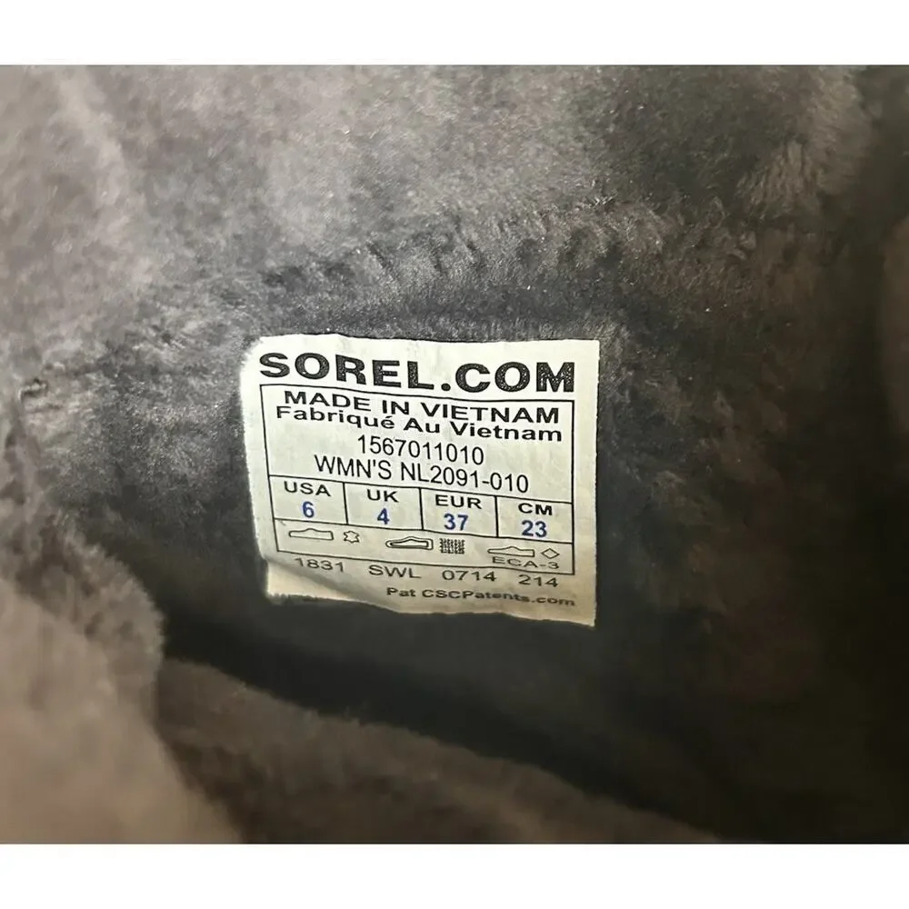 Sorel Tivoli II Blanket Suede Waterproof Boots Women’s Size 6 Snow Shoes Lace Up